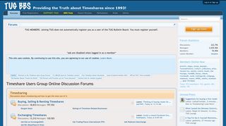 Timeshare Users Group Forums
