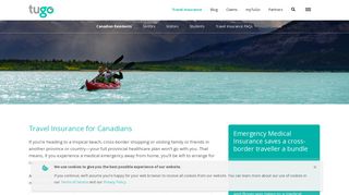 Travel Insurance for Canadian Travellers - TuGo