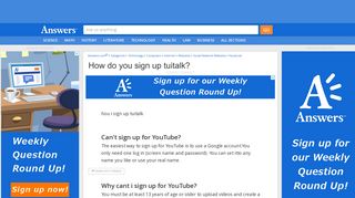 How do you sign up tuitalk - Answers