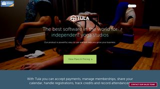 TULA software. Web-based yoga studio software. | TULA