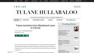 Tulane transitions from Blackboard Learn to Canvas • The Tulane ...