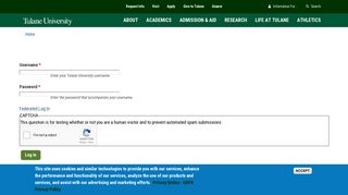 User account | Tulane University