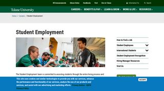 Student Employment - Human Resources - Tulane University
