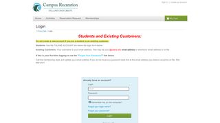 Tulane University Recreation Online Services