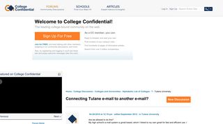 Connecting Tulane e-mail to another e-mail? — College Confidential