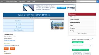 Tulare County Federal Credit Union - Visalia, CA at 5133 West Walnut ...