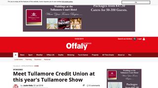 Meet Tullamore Credit Union at this year's Tullamore Show - Offaly ...