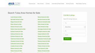 Tulsa Area Homes for Sale - MLS.com