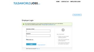 login - Tulsa World - Jobs
