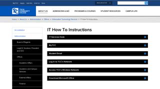 IT How To Instructions | Tulsa Community College