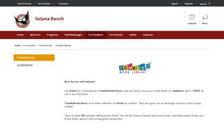 Tumble Books / Tumble Books - Solana Beach School District
