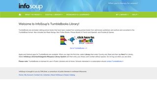 Welcome to InfoSoup's TumbleBooks Library! | InfoSoup