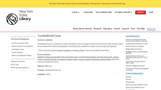 TumbleBookCloud | The New York Public Library