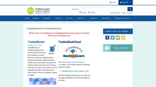 TumbleBooks & TumbleBookCloud | Portland Public Library