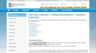 East Brunswick Public Library | TumbleReadables - eBooks for Kids