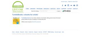 TumbleBooks: e-books for e-kids! – Live Oak Public Libraries
