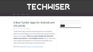6 Best Tumblr Apps for Android and iOS (2018) | TechWiser