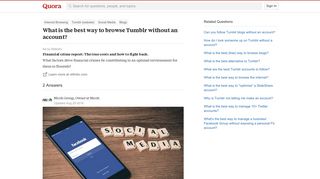 What is the best way to browse Tumblr without an account? - Quora