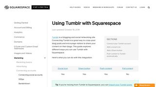 Using Tumblr with Squarespace – Squarespace Help