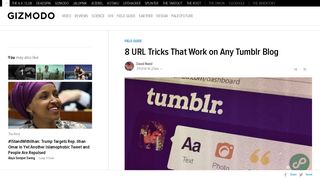 8 URL Tricks That Work on Any Tumblr Blog - Gizmodo