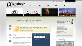 How To Sign Up For Tumblr - Alphabetix