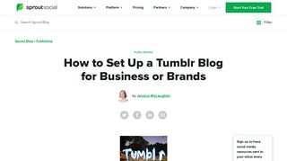 How to Set Up a Tumblr Blog for Business or Brands | Sprout Social
