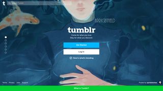 Tumblr: Sign up