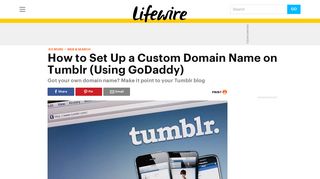 How to Set Up Your Tumblr Custom Domain Name - Lifewire