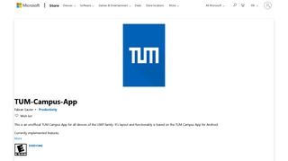 Get TUM-Campus-App - Microsoft Store