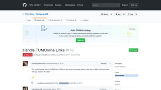 Handle TUMOnline Links · Issue #116 · TUM-Dev/Campus-iOS · GitHub