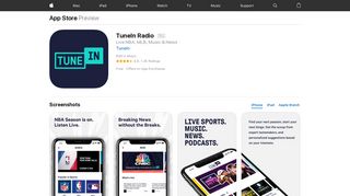TuneIn Radio on the App Store - iTunes - Apple