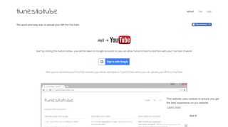 TunesToTube - Upload an MP3 to YouTube in HD