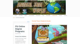 Tunnel Town Cheats & Guide - Animal Jam World