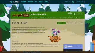 Tunnel Town | Animal Jam Wiki | FANDOM powered by Wikia
