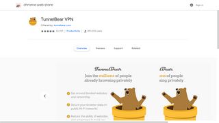 TunnelBear VPN - Google Chrome