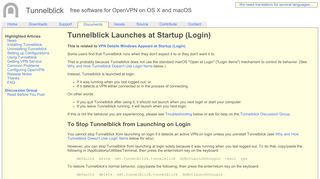 Tunnelblick Launches at Startup (Login) - Tunnelblick | Free open ...