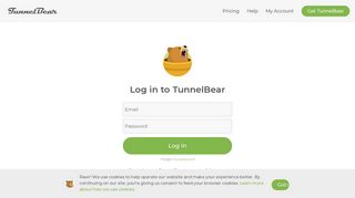 Log In | TunnelBear