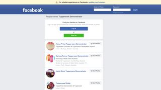 Tupperware Demonstrator Profiles | Facebook