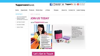 join us today - Tupperware Brands - Simply Good Living Solutions