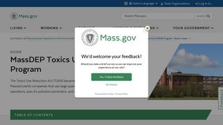 MassDEP Toxics Use Reduction Program | Mass.gov