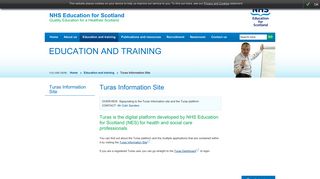 Turas Information Site - Education and training - NES