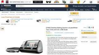 DYMO Desktop Mailing Solution w/LabelWriter Twin Turbo and 5 lb ...