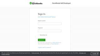 Sign in - QuickBooks Self-Employed