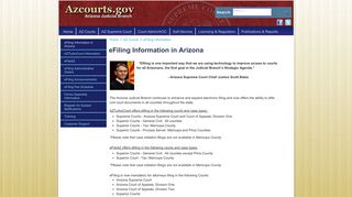 eFiling Information in Arizona - Arizona Judicial Branch
