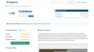 TurboRater Reviews and Pricing - 2019 - Capterra