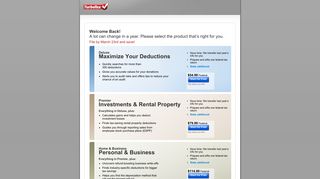 TurboTax Online® - Choose Your 2013 TurboTax Product - Intuit