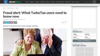 Fraud alert: What TurboTax users need to know now - MarketWatch