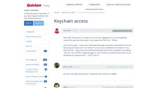 Keychain access | Quicken Customer Community - Get Satisfaction