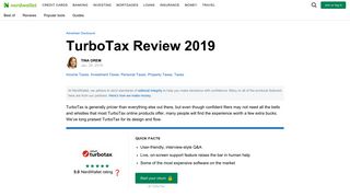 TurboTax Review 2019 - NerdWallet