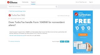 Does TurboTax handle - TurboTax® Support - Get Help Using TurboTax